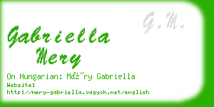 gabriella mery business card